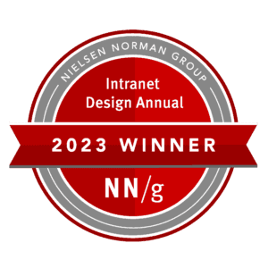 Lifespan Intranet, Nielsen Norman Group winner, Top Ten Intranets 2023